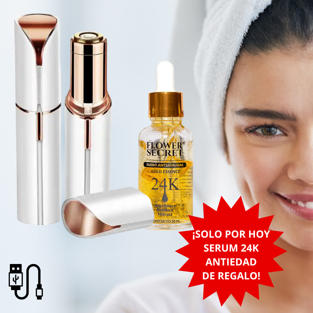 DEPILADORA FACIAL PORTÁTIL + 🎁REGALO [SERUM 24K ANTIEDAD]